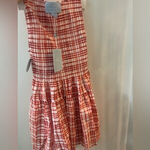 Hill House Red and White Plaid Dress